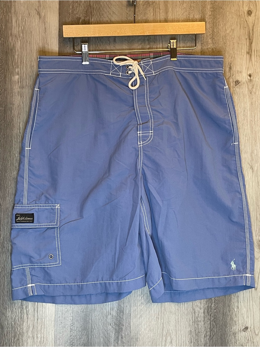 Polo by Ralph Lauren Light Blue Men's Swim Board Shorts